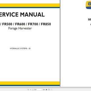 New Holland Forage Harvester FR450FR500FR600FR700FR850 Service Manual 1