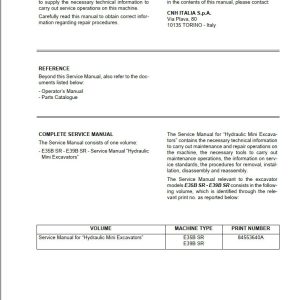 New Holland Mini Excavator E35BSRE39BSR Service Manual84553640AA4 1