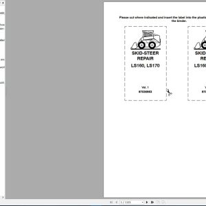 New Holland Skid Steer LS160 LS170 Repair Manual87036983 1