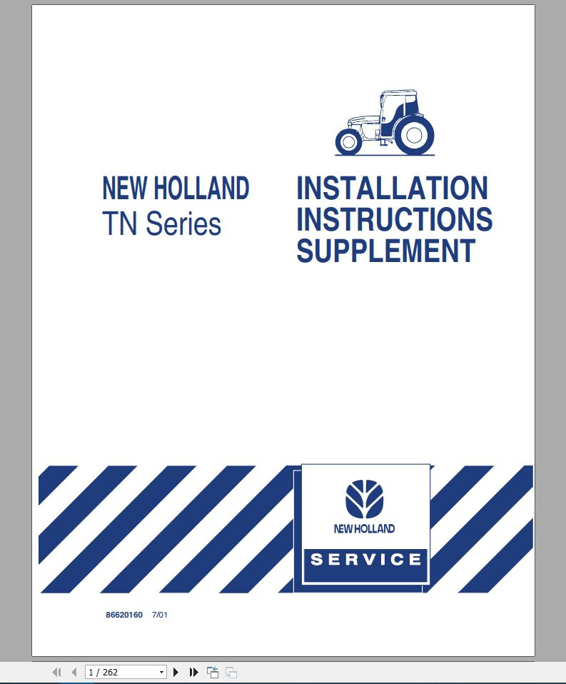 New Holland TN Series Service Manual 1