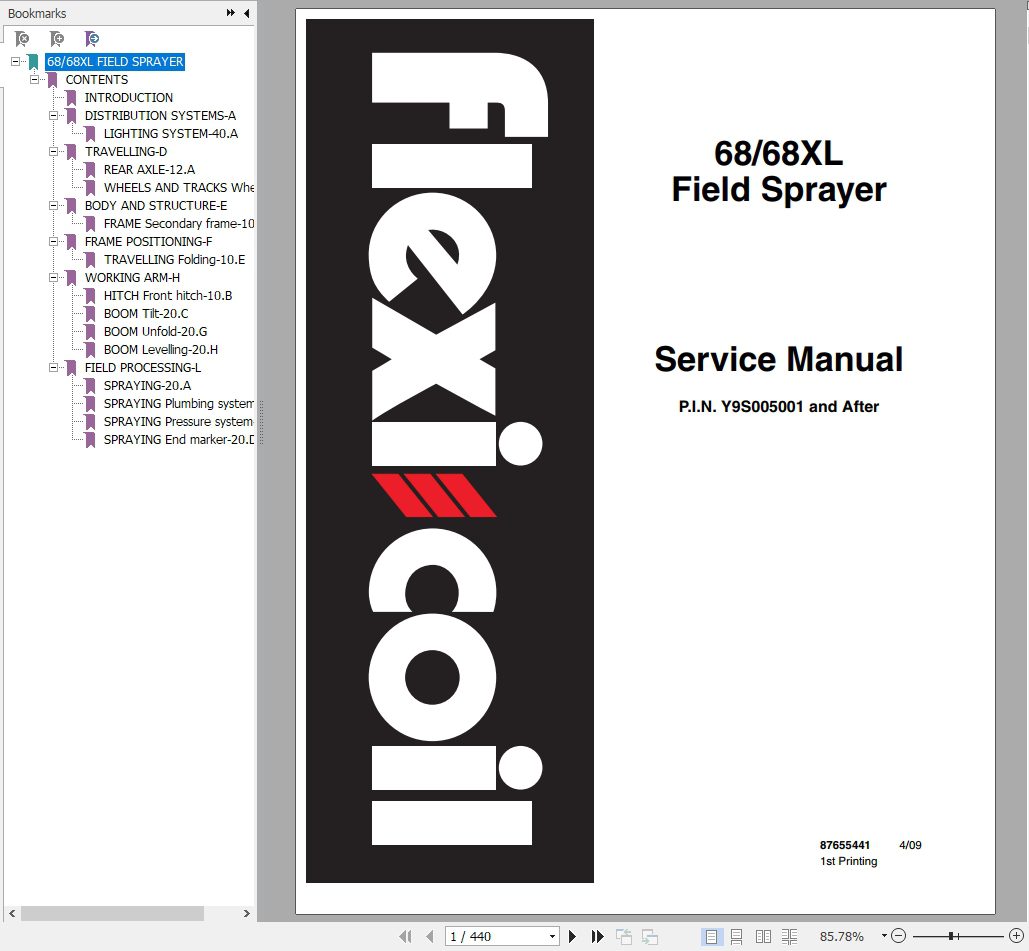 New Holland Tractor 68 68XL Service Manual 1