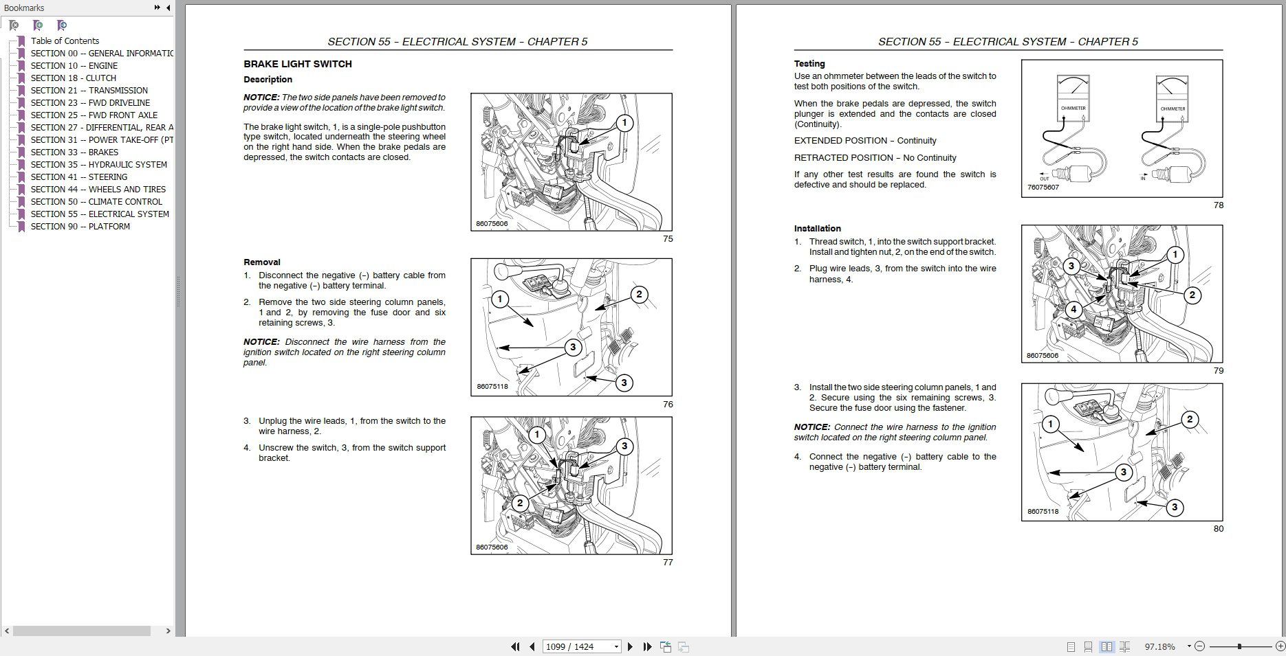 New Holland Tractor Boomer 40554060 Service Manual84242310 4