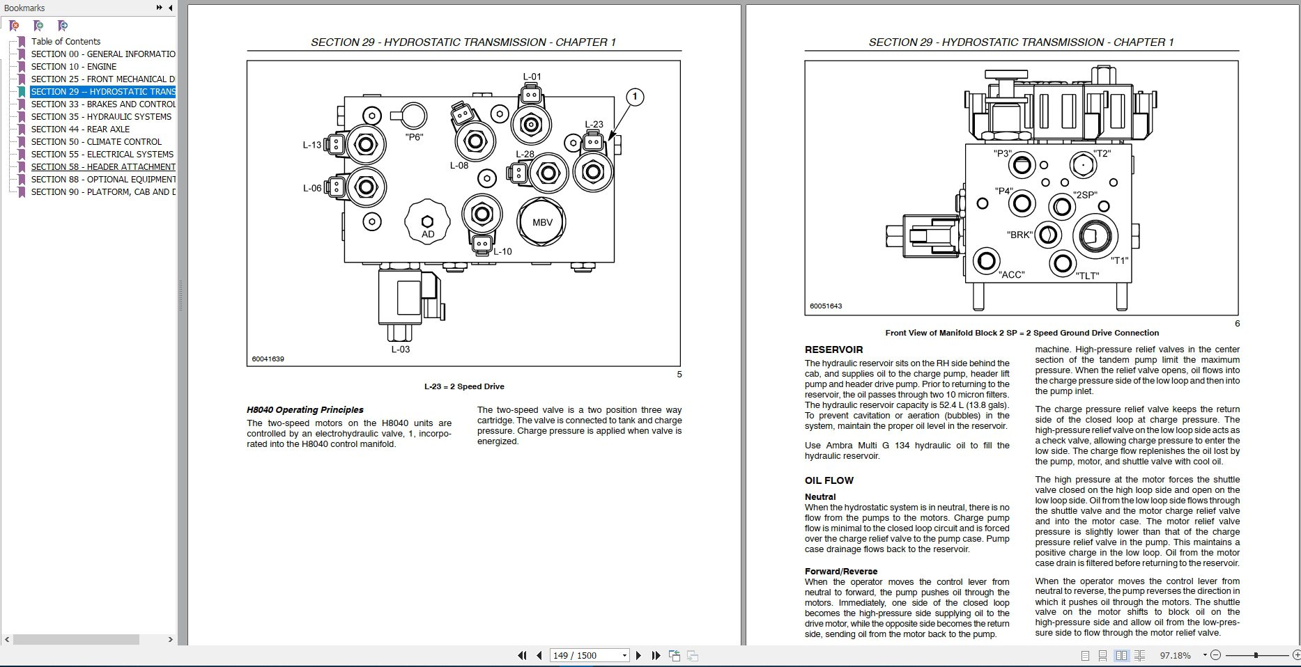 New Holland Tractor H8040 Windrower Repair Manual 2
