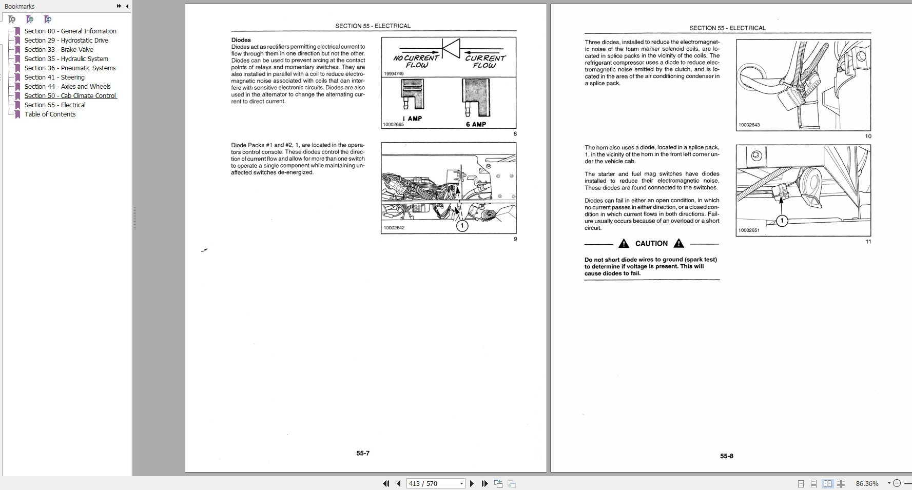 New Holland Tractor SF550 Repair Manual86611363 3