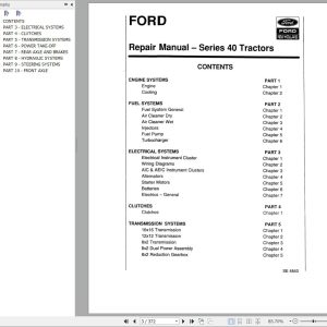 New Holland Tractor Series 40 Repair Manual 1