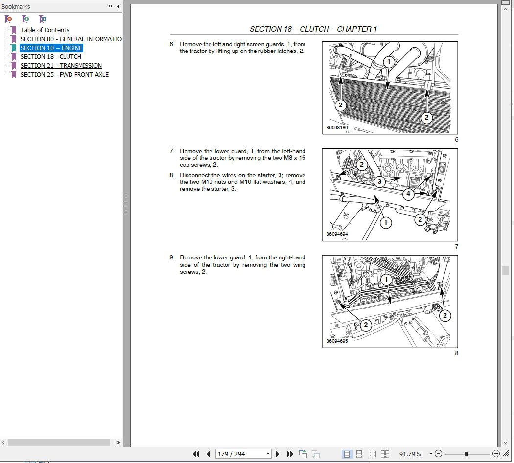 New Holland Tractor T1530 Service Manual 4