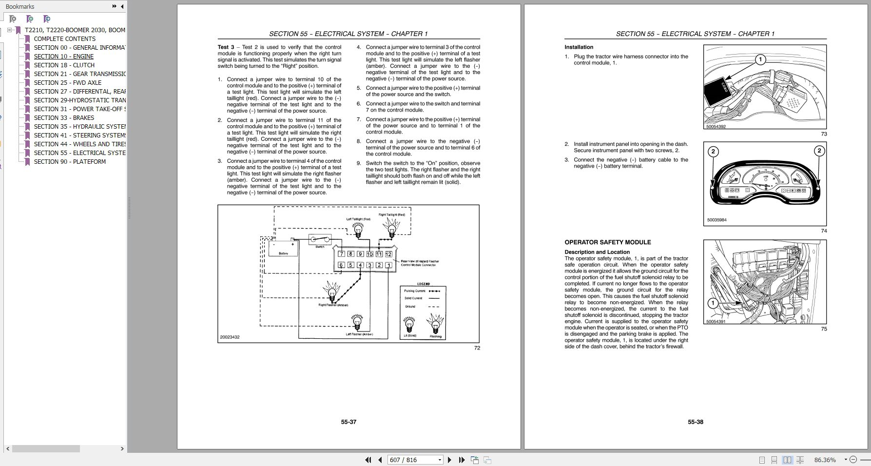New Holland Tractor T2210T2220 Boomer 2030Boomer 2035 Repair Manual84122964 4