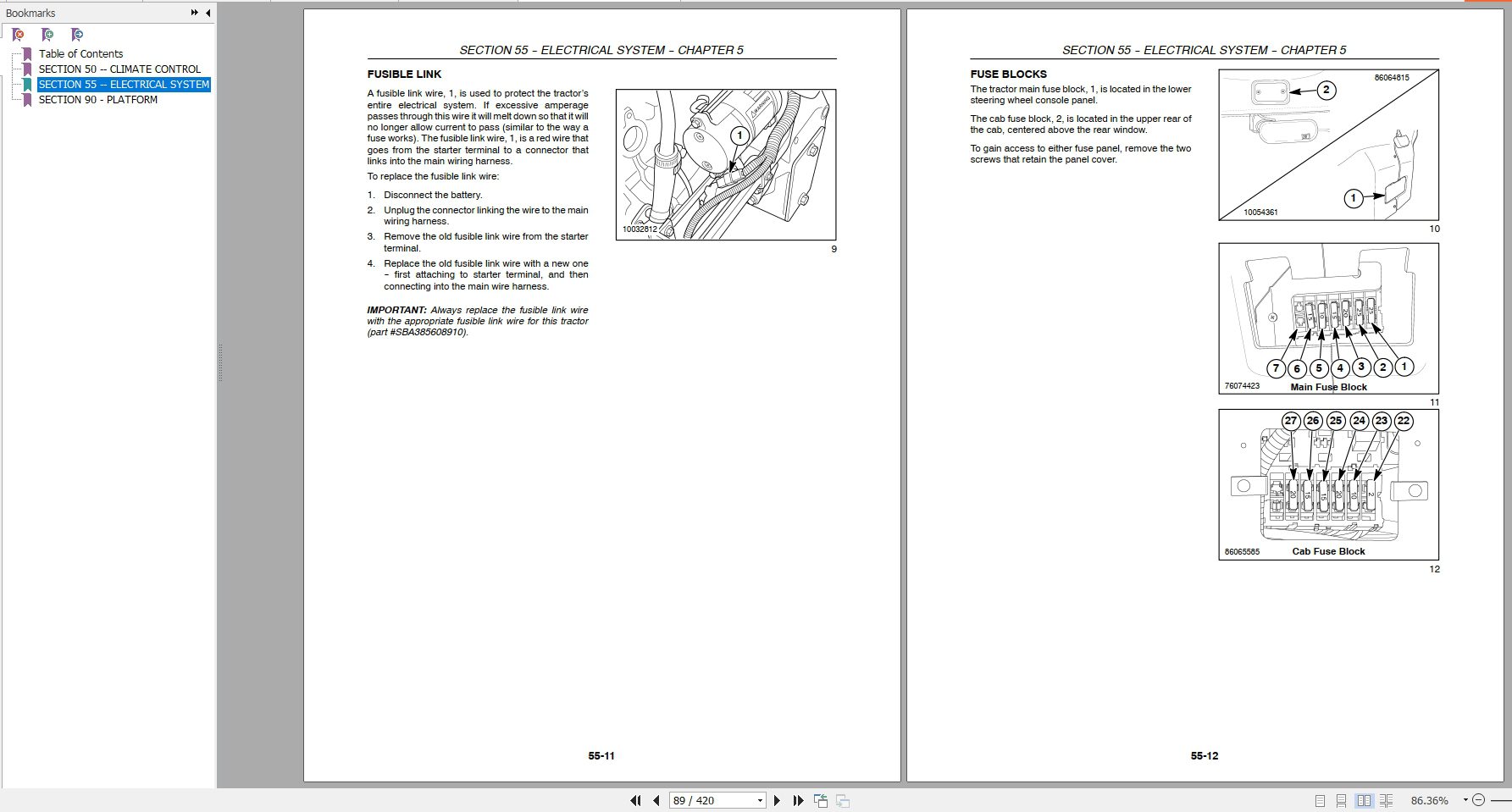 New Holland Tractor T2410 T2420 Repair Manual 4