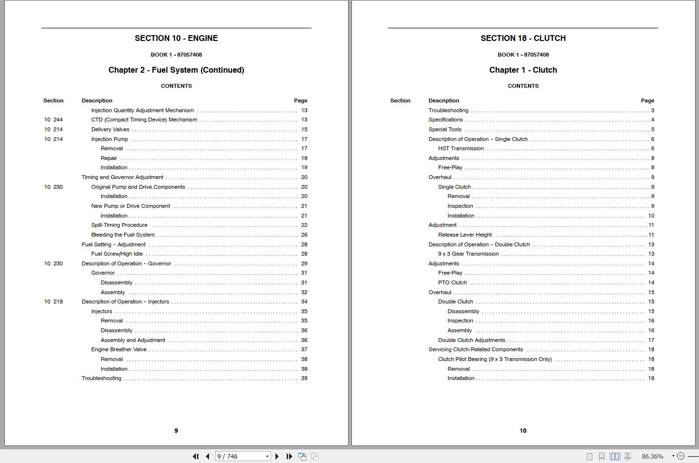 New Holland Tractor TC29DA TC33DA Repair Manual87057407 2