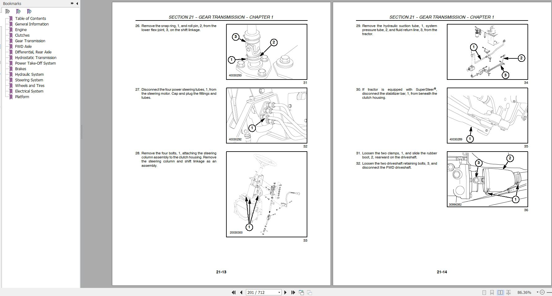 New Holland Tractor TC29D TC33D Repair Manual87036756 2