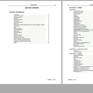 New Holland Tractor TC54 TC56 AL59 Supplement Repair Manual 1