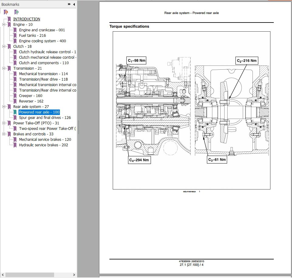 New Holland Tractor TK4030VTK4050TK4050MTK4060 Repair Manual 4