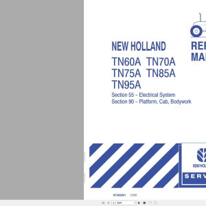 New Holland Tractor TN60A70A75A85A95A Repair Manual 1