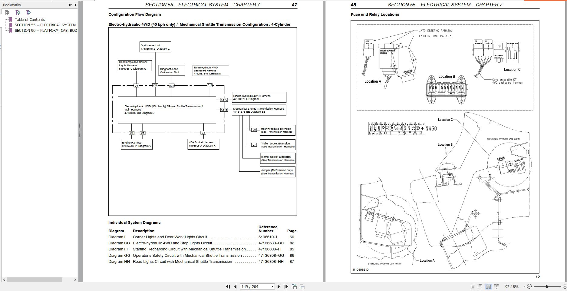 New Holland Tractor TN60A70A75A85A95A Repair Manual 4