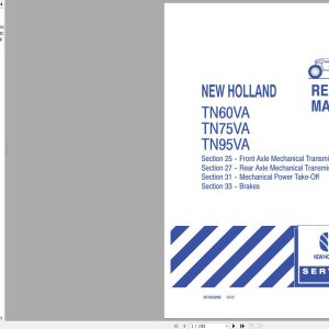 New Holland Tractor TN60VA TN75VATN95VA Service Manual 1