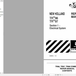 New Holland Tractor TR96 TR97 Service Manual 1