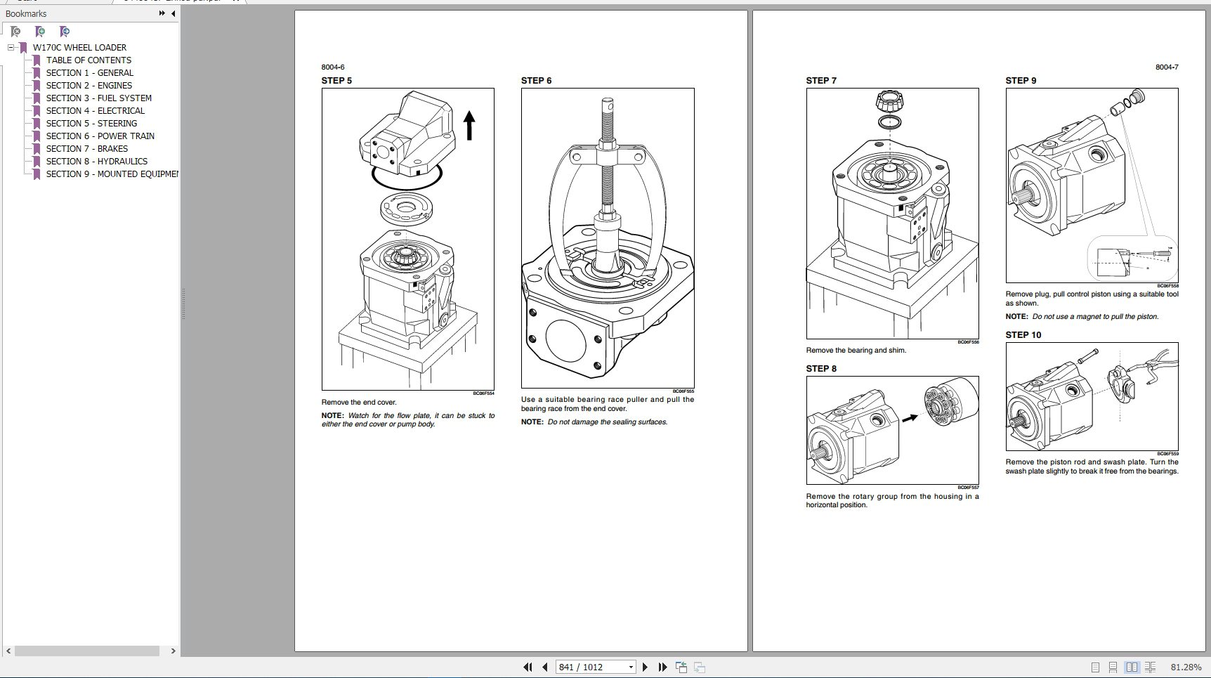 New Holland Wheel Loader W170C Service Manual84488417 4
