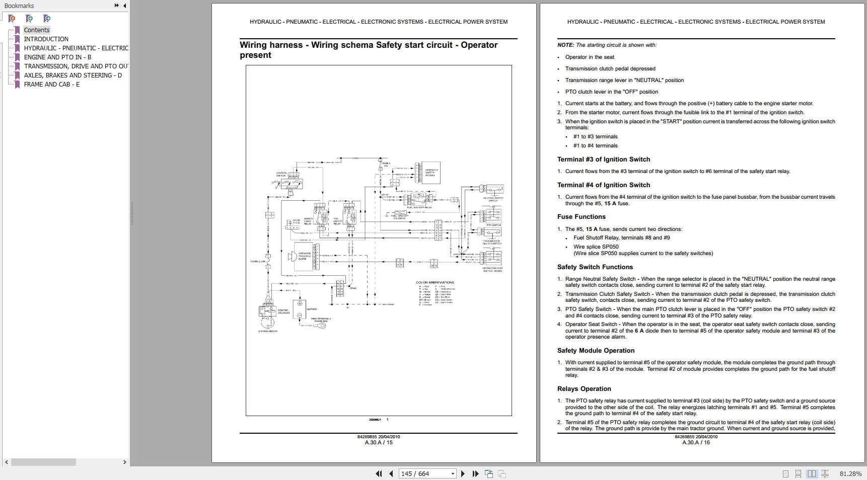 New Holland Workmaster 75 Service Manual84269855 3