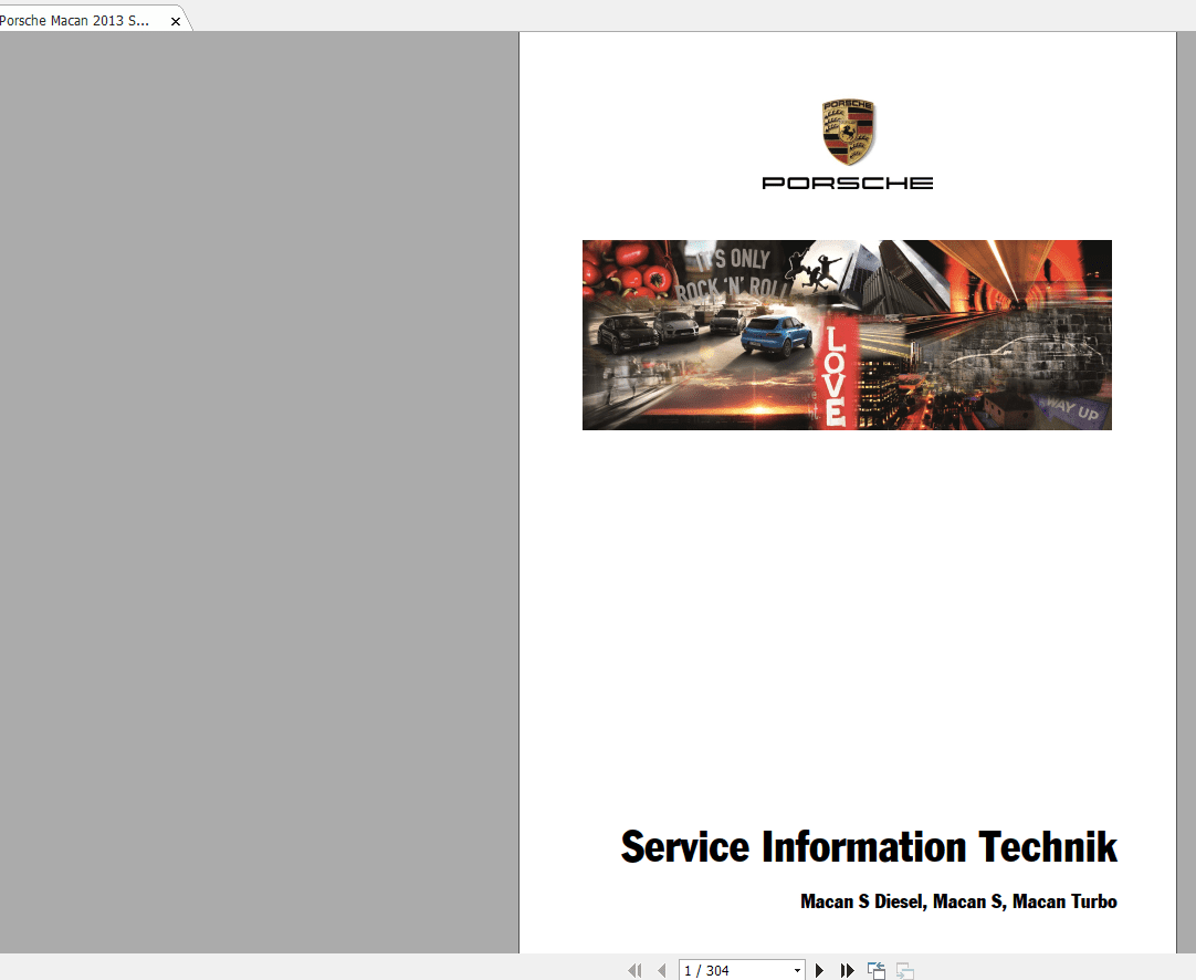 Porsche Macan 2013 Service InformationSITen 1