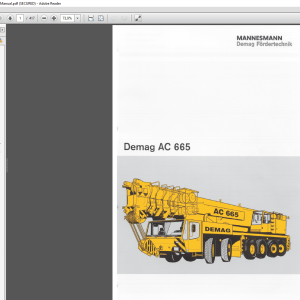 Terex Demag Crane AC 665 Technical Training Manual 1