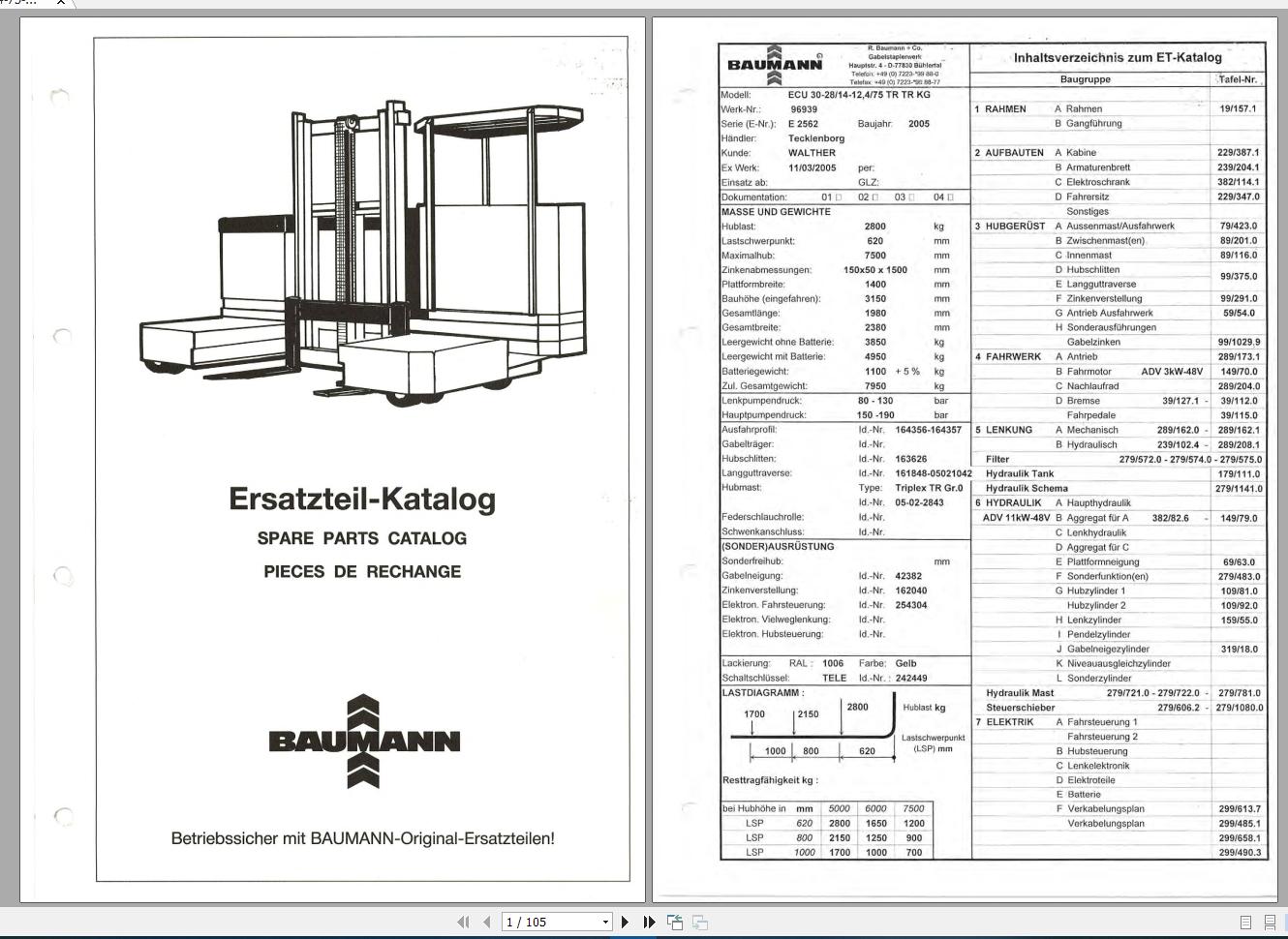 Baumann Forklift Parts Manuals4