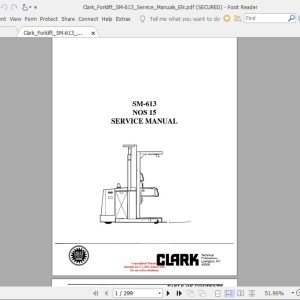 ClarkForklift Full Service Manuals DVD 6