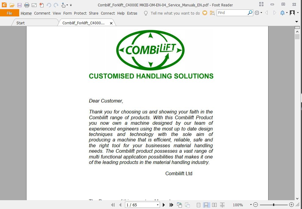 CombilifForkliftFullServicePartsManuals 3