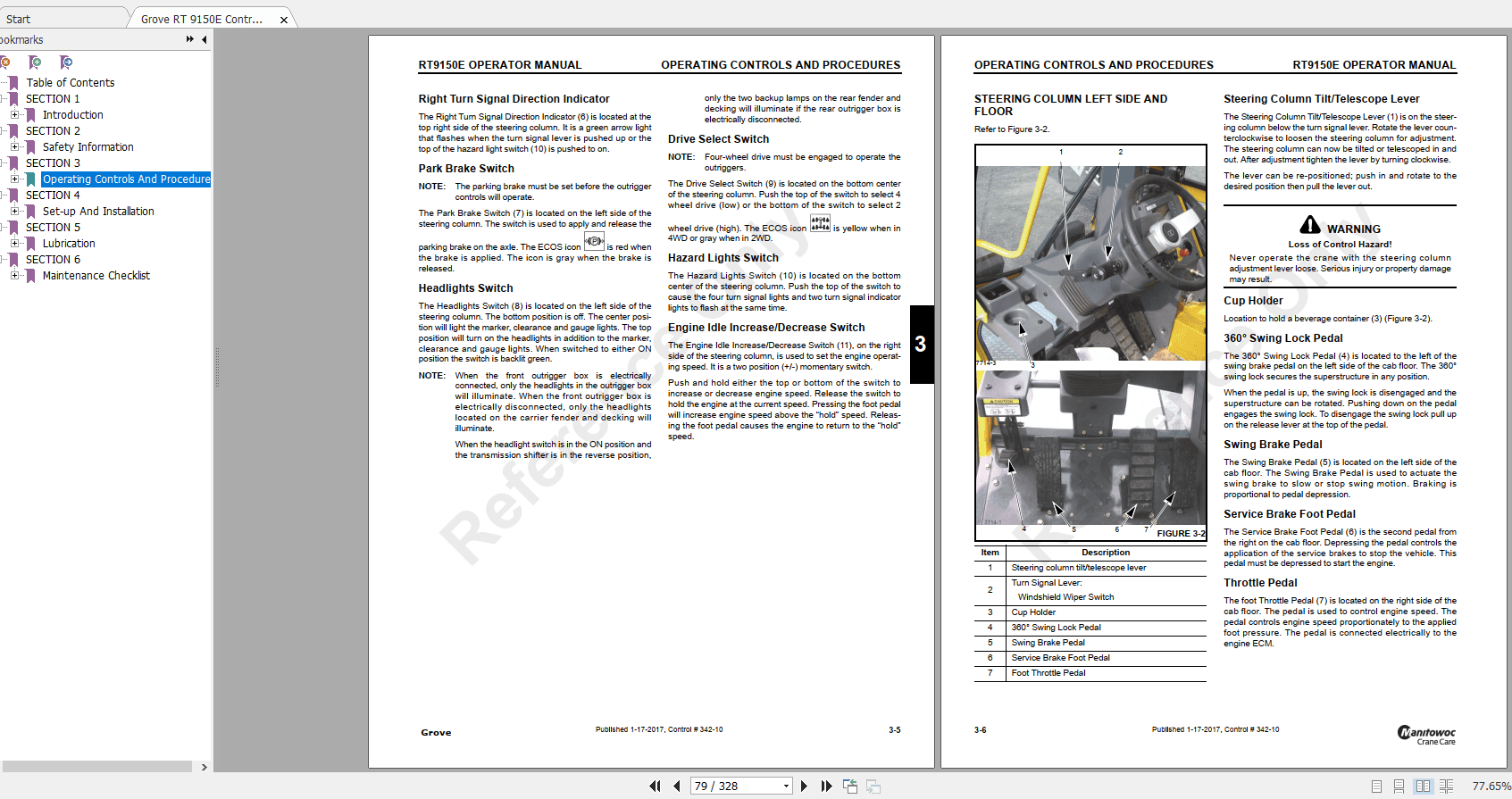 Grove Crane RT9150E Operators Maintenance ManualService Manual 2