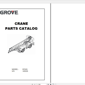Grove Crane Series RT 58596060S Shop Manuals 4