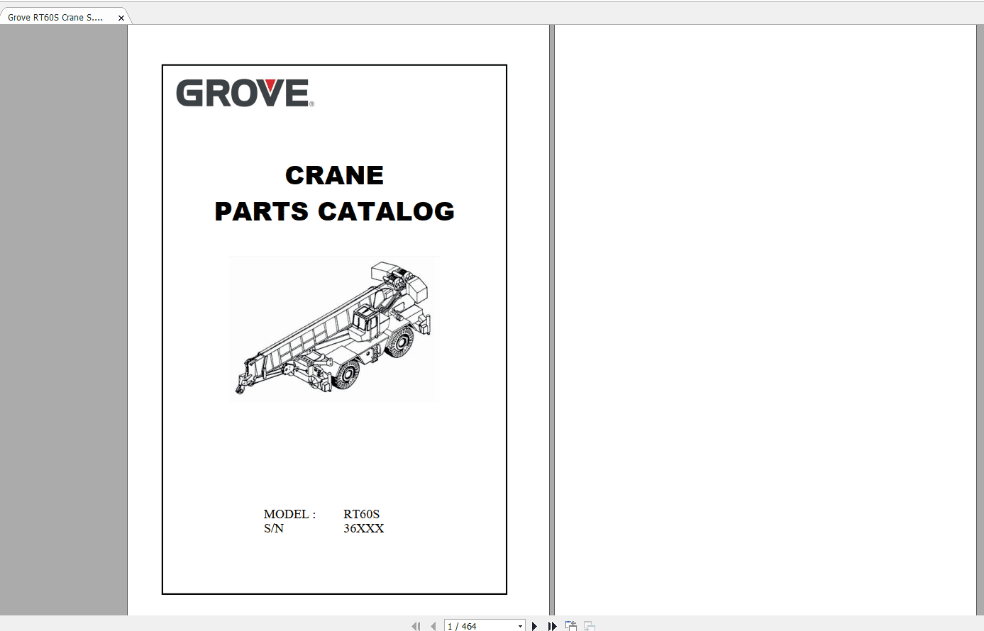 Grove Crane Series RT 58596060S Shop Manuals 4