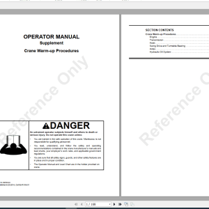 Grove Crane TM800E13 Service Operators Manuals 1