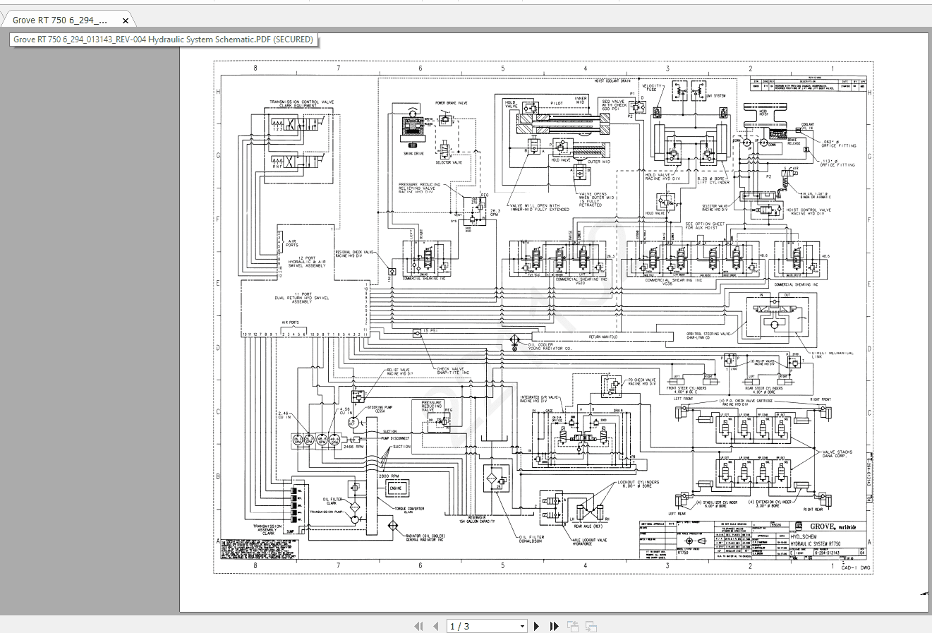 Grove DS3501318 Graphic 221132 Operators Handbook