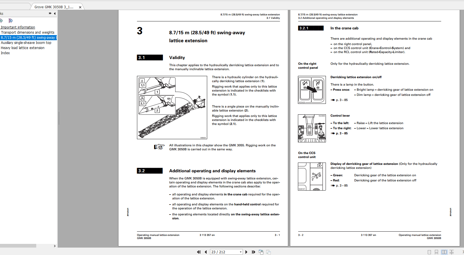 Grove Mobile Crane GMK 3050B Operating Maintenance Manual 4
