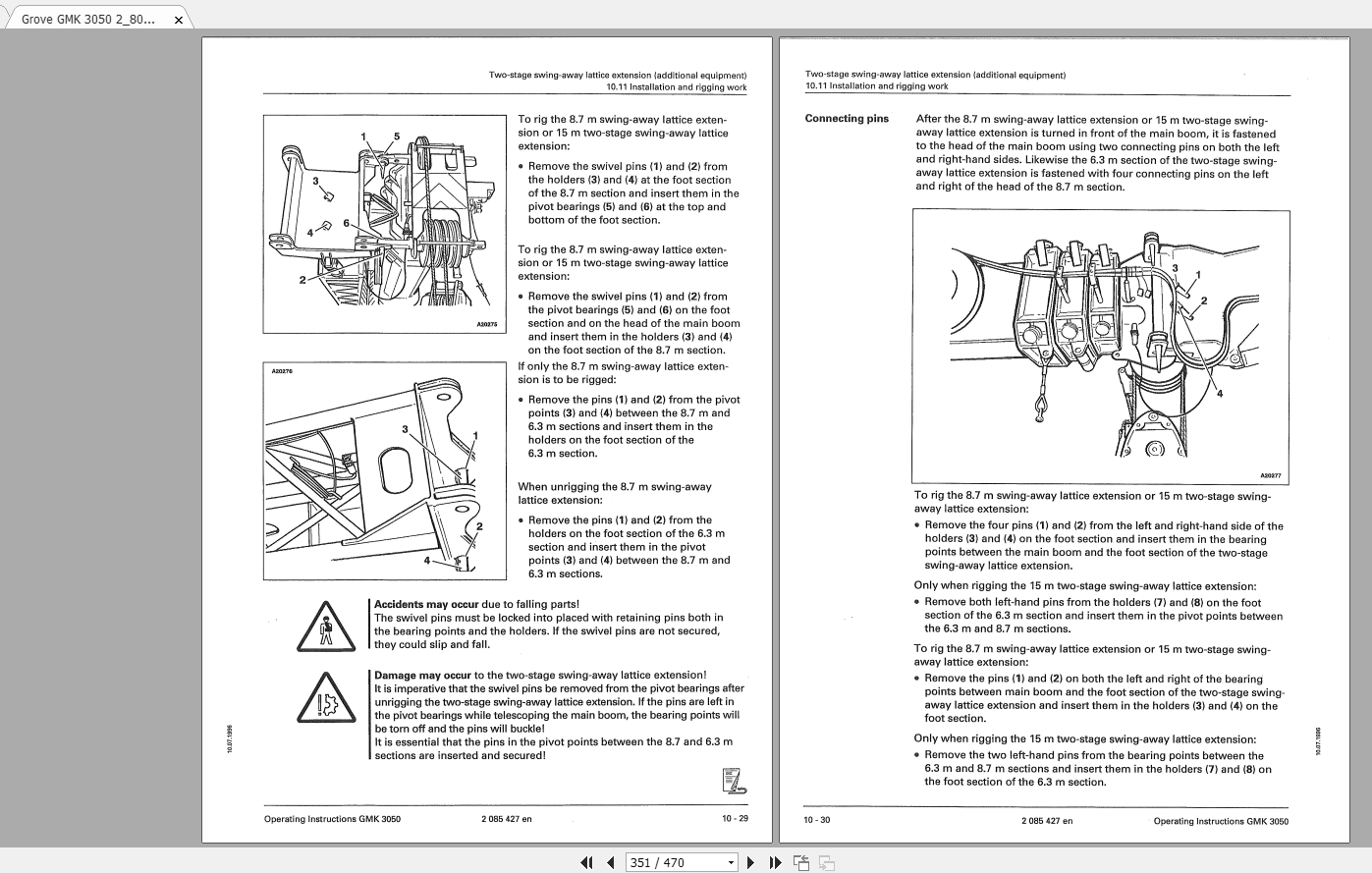 Grove Mobile Crane GMK 3050 Operating Maintenance Manual 4
