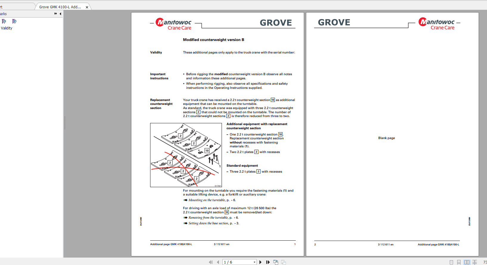Grove Mobile Crane GMK 4100 L Operating Maintenance Manual 2