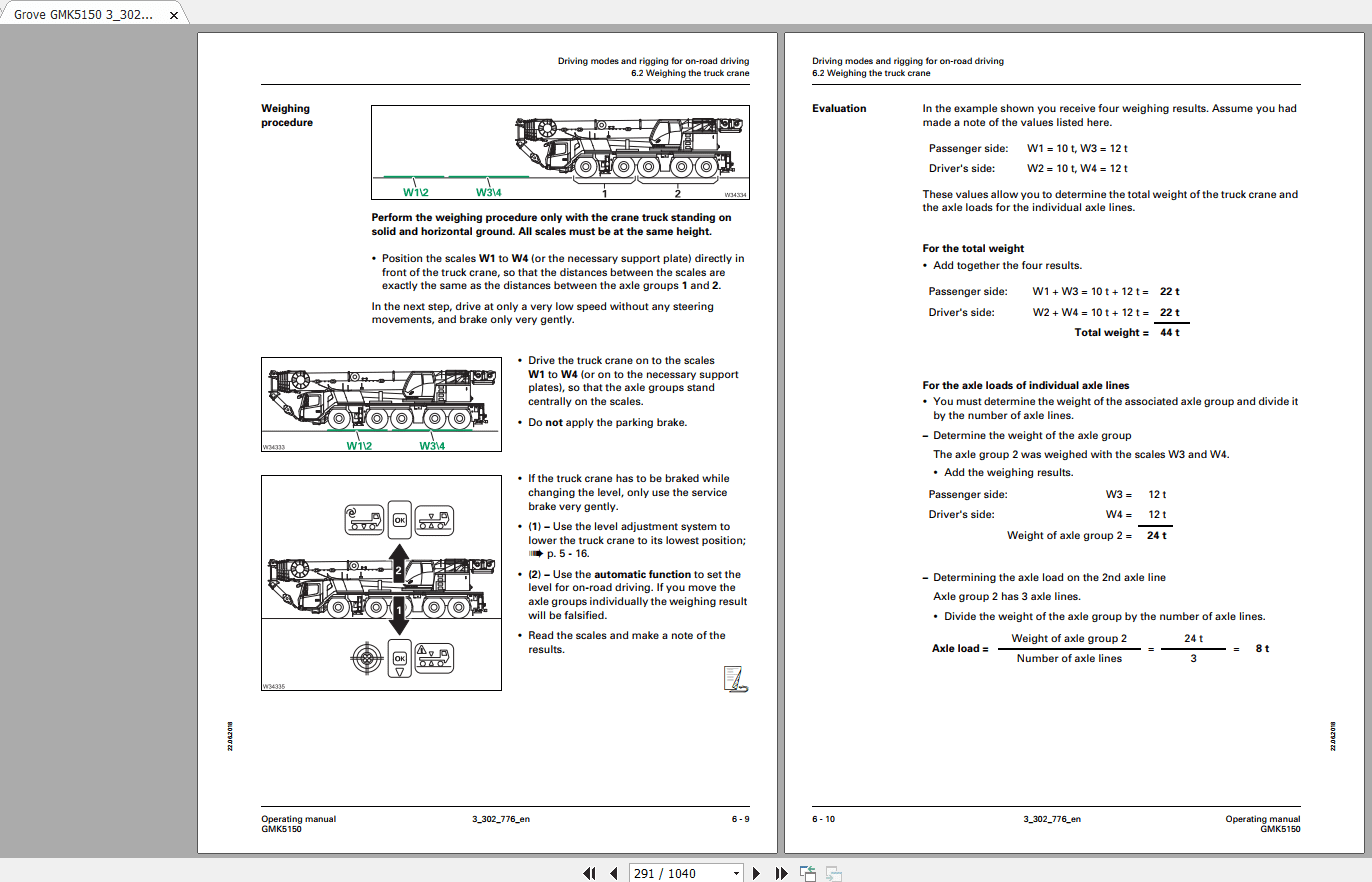 Grove Mobile Crane GMK 5150 Operating Maintenance Manual 4