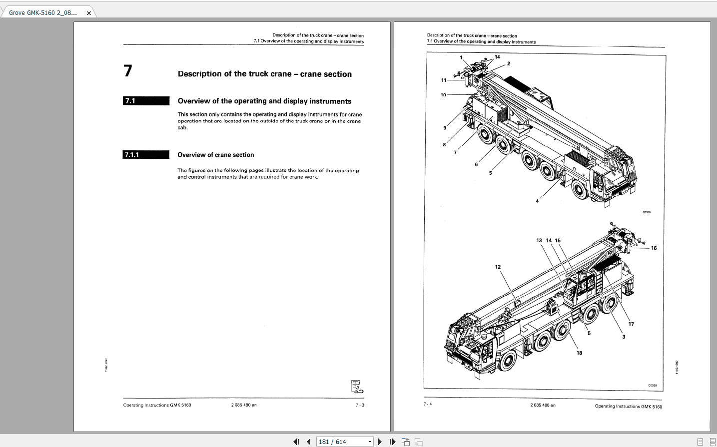 Grove Mobile Crane GMK 5160 Operating Maintenance Manual 4