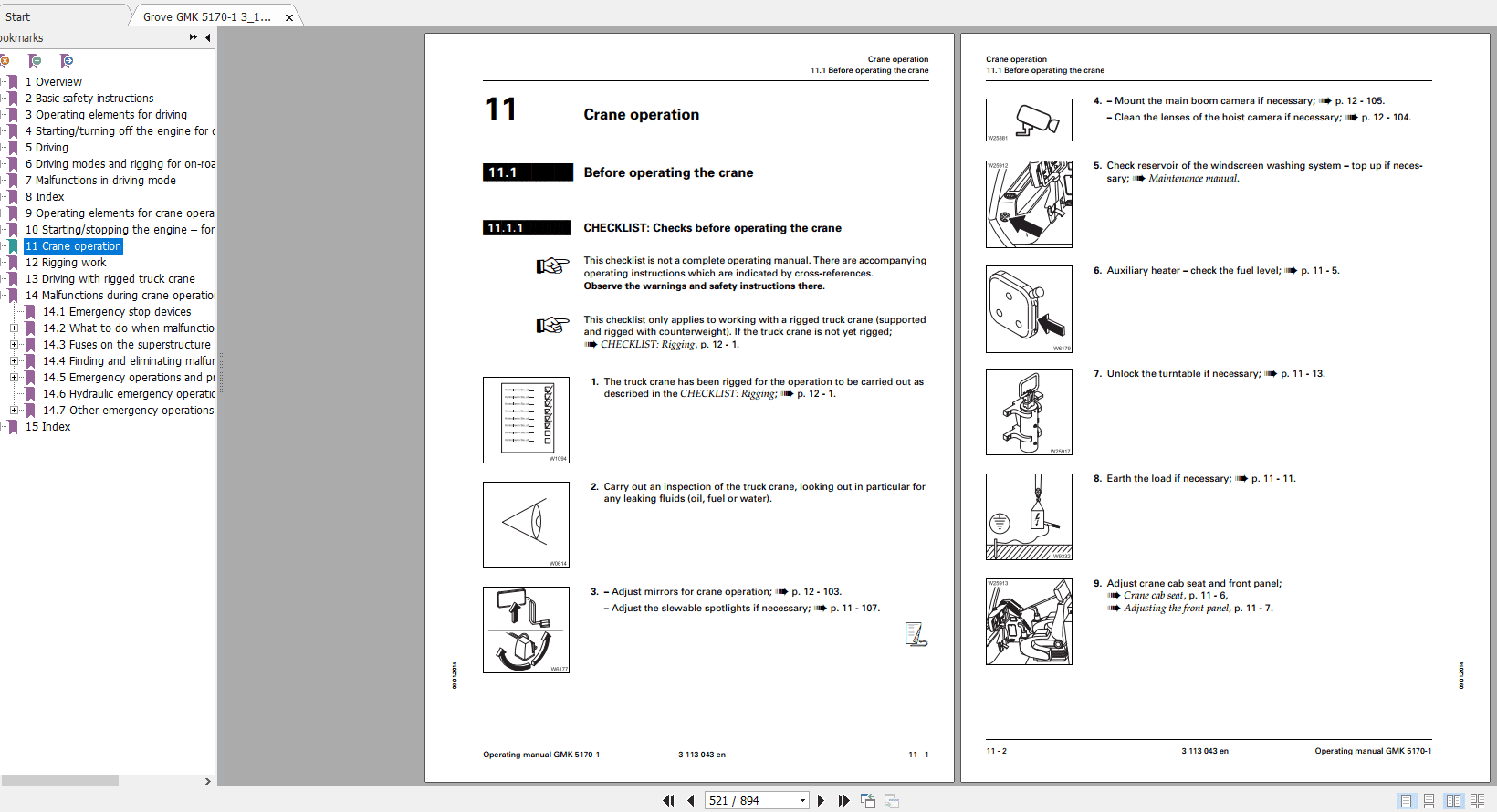 Grove Mobile Crane GMK 5170 1 Operating Maintenance Manual 4
