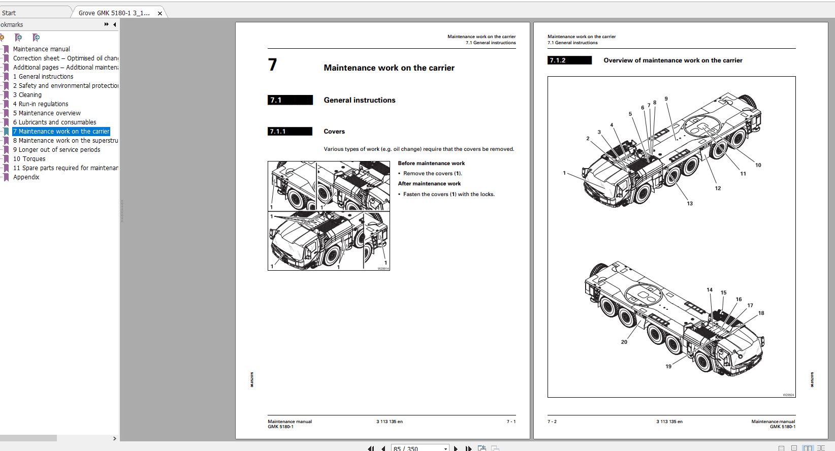 Grove Mobile Crane GMK 5180 1 Operating Maintenance Manual 2