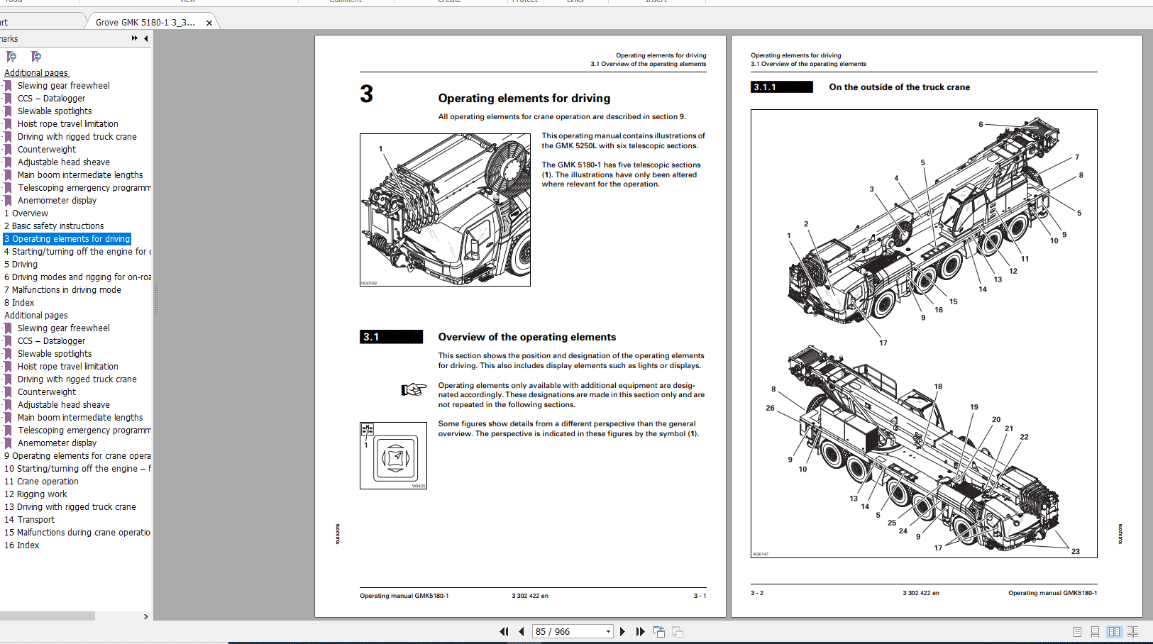 Grove Mobile Crane GMK 5180 1 Operating Maintenance Manual 4