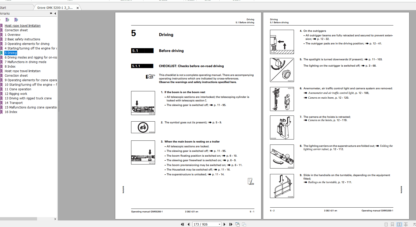 Grove Mobile Crane GMK 5200 1 Operating Maintenance Manual 4