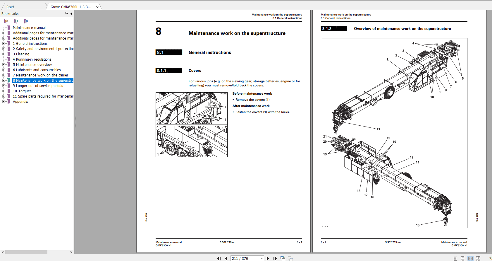 Grove Mobile Crane GMK 6300 L1 Operating Maintenance Manual 2