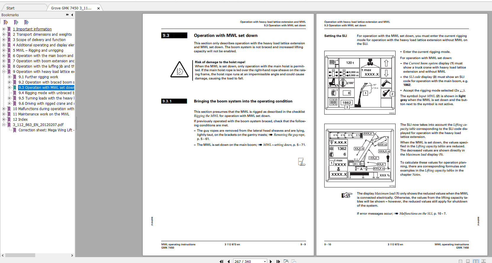 Grove Mobile Crane GMK 7450 Operating Maintenance Manual 4 1