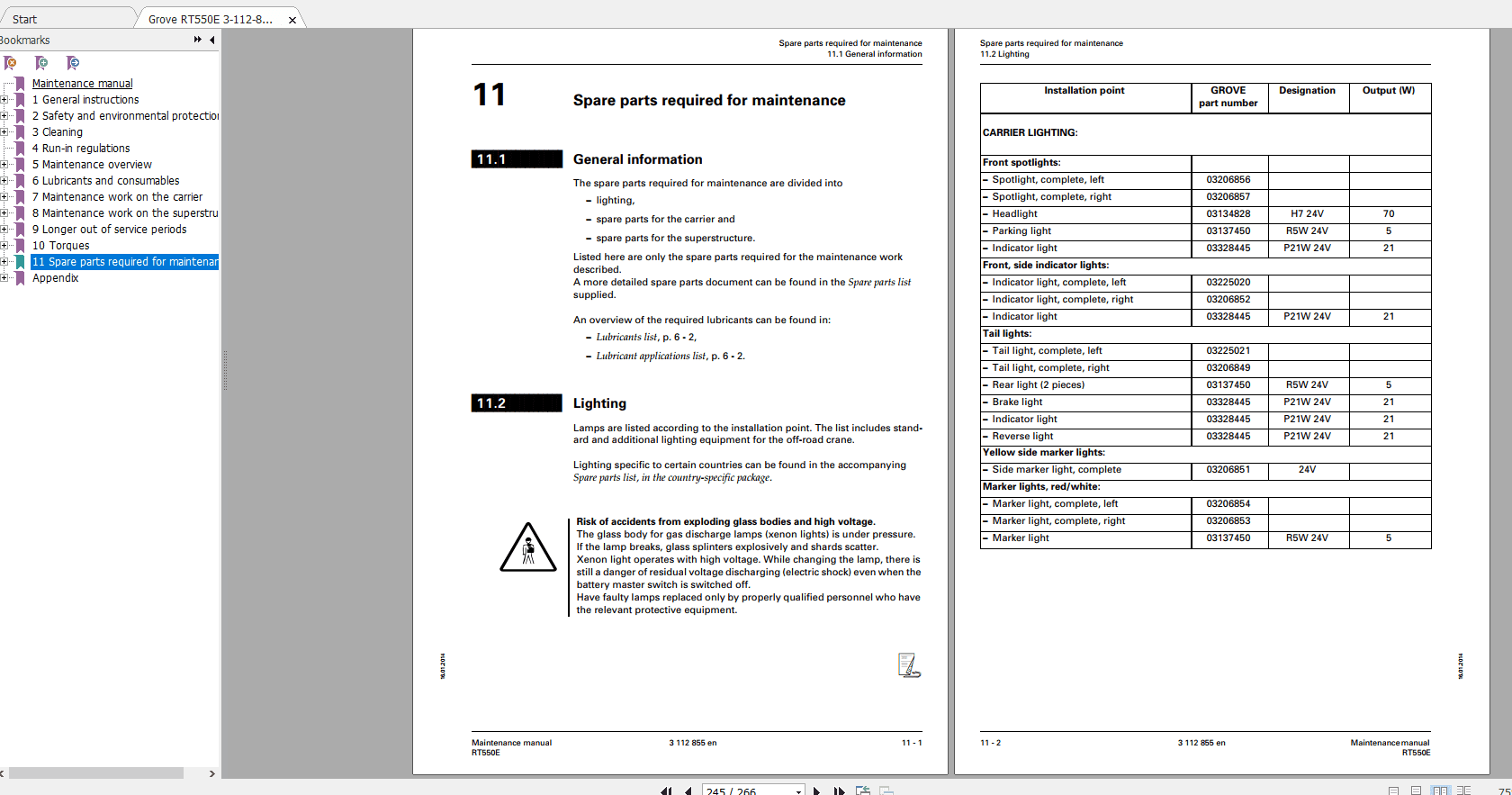 Grove RT550E 3 112 855EN Maintenance Manual 3