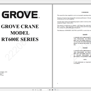 Grove RT600E 222089 Service Manual2002
