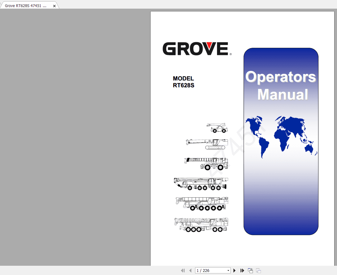 Grove RT628S 47451 Operators and Maintenance Manual 2
