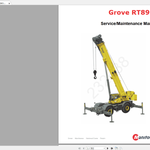Grove RT890E4 232638Control308 05 Service Manual