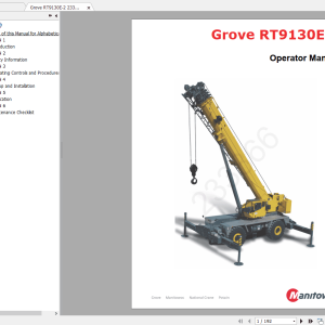 Grove RT9130E 2 233866Control344 14 Operators Manual