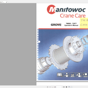Grove TM890 Carrier 72977 Operators Manual