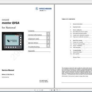 Hirschmann iVISOR mentor QVGA 9333104194RevD Service Manual